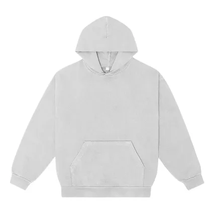 Los Angeles Apparel IMPHF09FL L/S Heavy Fleece Hoo in Cement