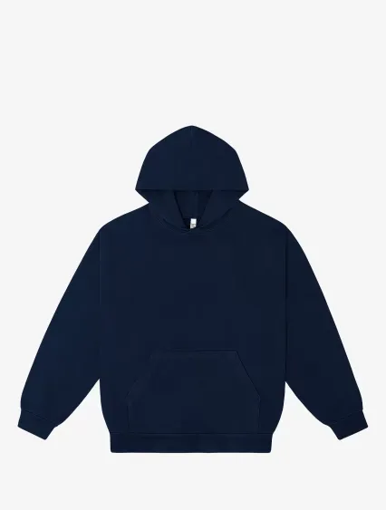 Los Angeles Apparel IMPHF09FL L/S Heavy Fleece Hoo in Navy