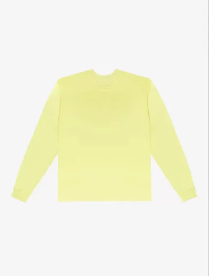 Los Angeles Apparel K2007FL L/S Classic T-Shirt 6o in Light yellow