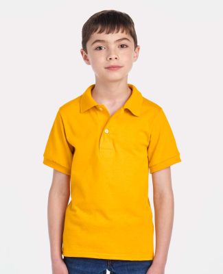 437Y Jerzees Youth 50/50 Jersey Polo with SpotShie in Gold