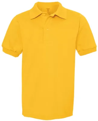 437Y Jerzees Youth 50/50 Jersey Polo with SpotShie Gold