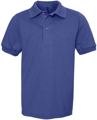 437Y Jerzees Youth 50/50 Jersey Polo with SpotShie Royal