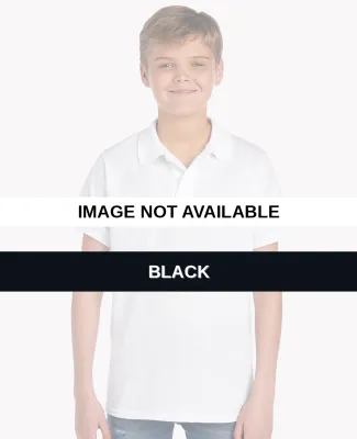 437Y Jerzees Youth 50/50 Jersey Polo with SpotShie Black