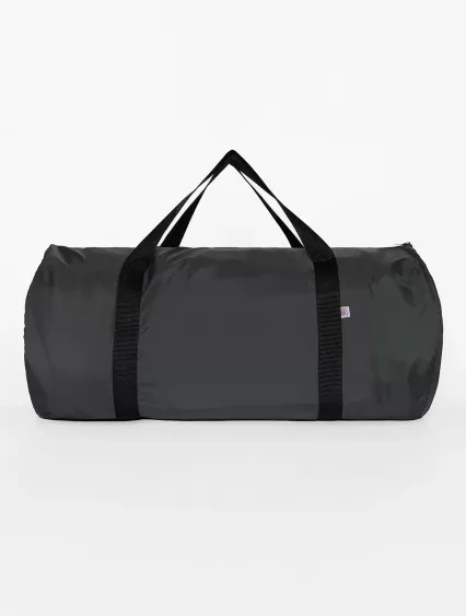 Los Angeles Apparel NT563 Nylon Weekender Bag in Charcoal/black