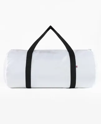 Los Angeles Apparel NT563 Nylon Weekender Bag in White/black