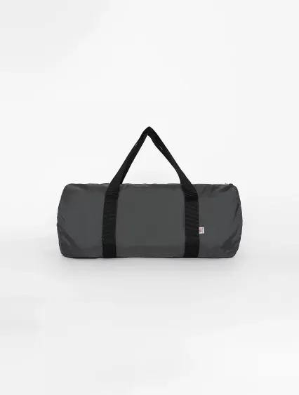 Los Angeles Apparel NT540 Lightweight Nylon Gym Ba in Charcoal/black