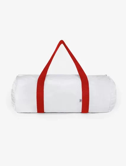 Los Angeles Apparel NT540 Lightweight Nylon Gym Ba in White/red