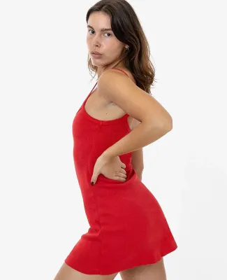 Los Angeles Apparel RHR318GD Hvy Rib Spaghetti Min in Cherry red