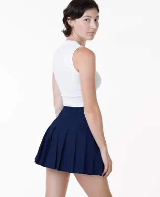 Los Angeles Apparel RGB300 Tennis Skirt in Navy