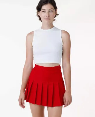 Los Angeles Apparel RGB300 Tennis Skirt in Red