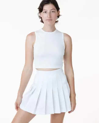 Los Angeles Apparel RGB300 Tennis Skirt in White