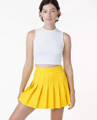Los Angeles Apparel RGB300 Tennis Skirt in Yellow