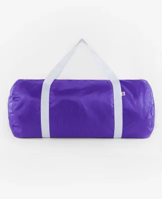 Los Angeles Apparel RNB563 Nylon Pack Weekender Ba in Bright purple