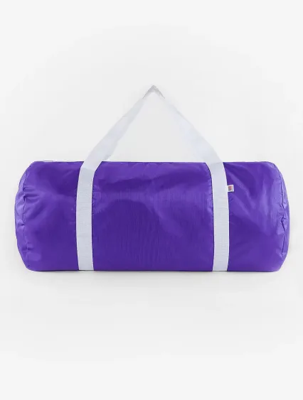 Los Angeles Apparel RNB563 Nylon Pack Weekender Ba in Bright purple