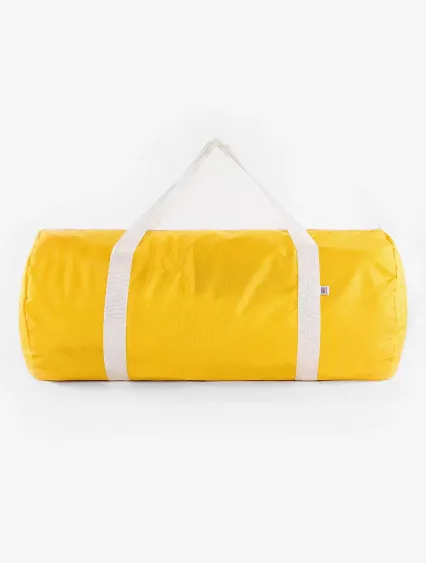 Los Angeles Apparel RNB563 Nylon Pack Weekender Ba in Gold