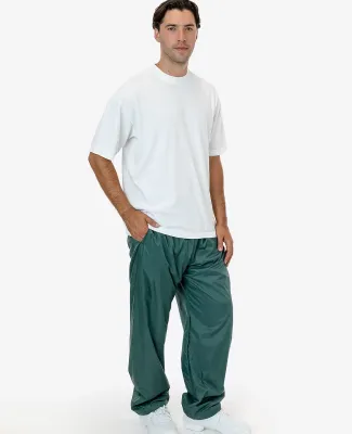 Los Angeles Apparel RNF405 Nylon Taffeta Lined Tra in Blue algae
