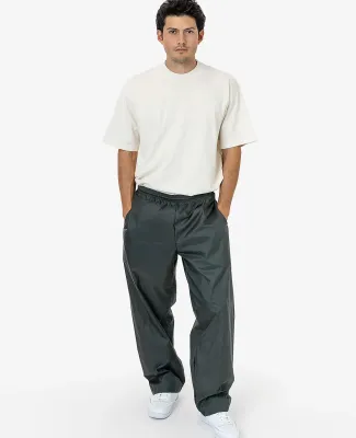 Los Angeles Apparel RNF445 Wide Leg Nylon Taffeta  in Charcoal