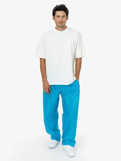 Los Angeles Apparel RNF445 Wide Leg Nylon Taffeta  in Neon blue