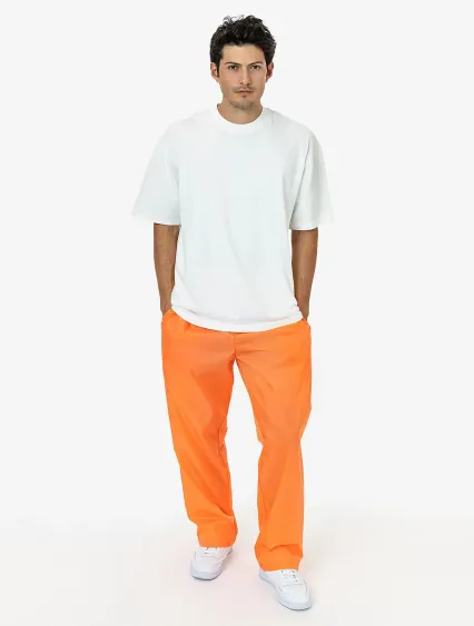 Los Angeles Apparel RNF445 Wide Leg Nylon Taffeta  in Orange
