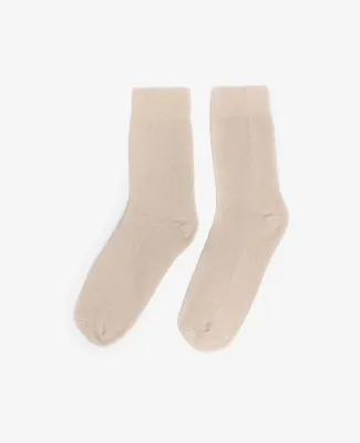 Los Angeles Apparel SMRSOCK Unisex Summer Sock in Beige