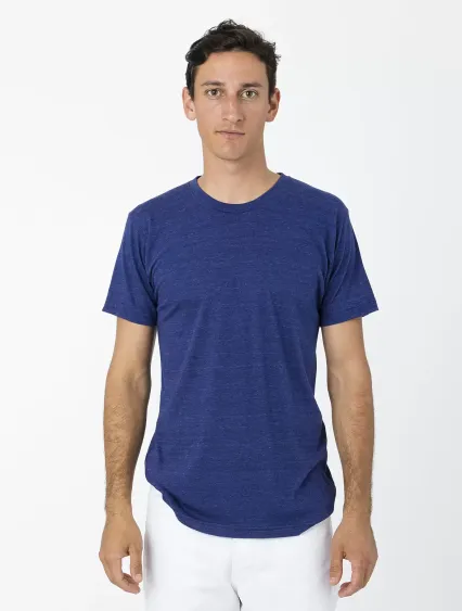 Los Angeles Apparel TR01 S/S Tri Blend Crew Neck in Tri-indigo