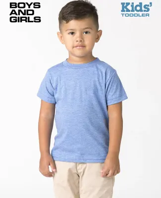 Los Angeles Apparel TR1001 TODDLER TRIBLEND S/S TE in Athletic Blue