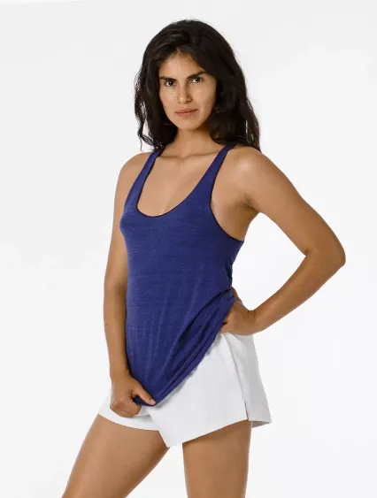 Los Angeles Apparel TR3008 Tri Blend Racerback Tan in Tri-indigo