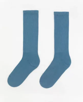 Los Angeles Apparel UNISOCK Unisex Crew Sock in French blue