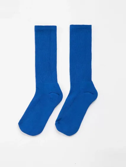 Los Angeles Apparel UNISOCK Unisex Crew Sock in Royal blue