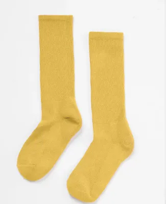 Los Angeles Apparel UNISOCK Unisex Crew Sock in Spectra yellow