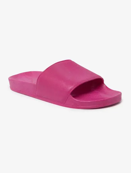 Los Angeles Apparel UNISLIDE Unisex Everyday Slide in Red violet