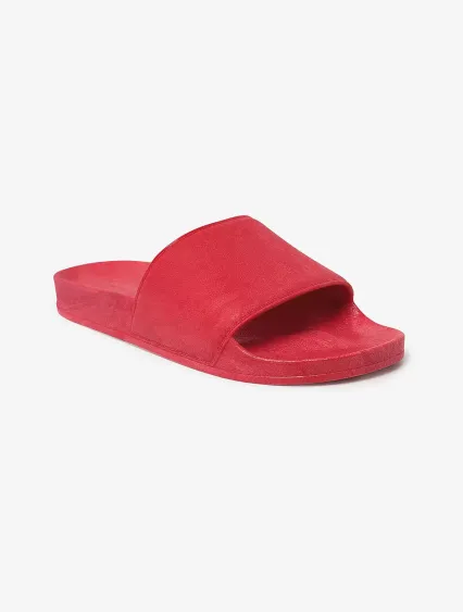 Los Angeles Apparel UNISLIDE Unisex Everyday Slide in Red