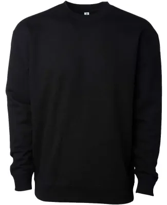 Independent Trading IND3000 Heavyweight Crewneck S in Black