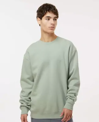 Independent Trading IND3000 Heavyweight Crewneck S in Dusty sage