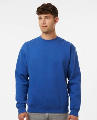 Independent Trading IND3000 Heavyweight Crewneck S in Royal