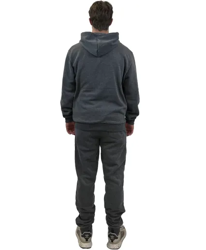 Stilo Apparel 21918HDG 21918DG Unisex Sweat Set in Deep Grey
