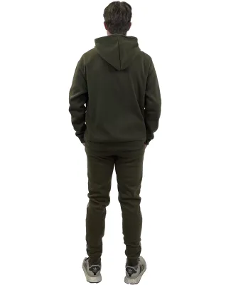 Stilo Apparel 211119HJAG Matching Sweat Set Wholes in Army green