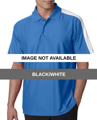 8416 UltraClub® Adult Cool & Dry Elite Performanc Black/White