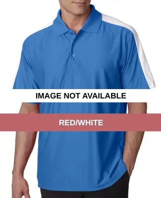 8416 UltraClub® Adult Cool & Dry Elite Performanc Red/White