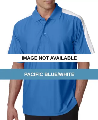 8416 UltraClub® Adult Cool & Dry Elite Performanc Pacific Blue/White