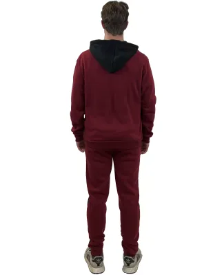 Stilo Apparel 211120HJCR Matching Sweat Set Wholes in Claret red