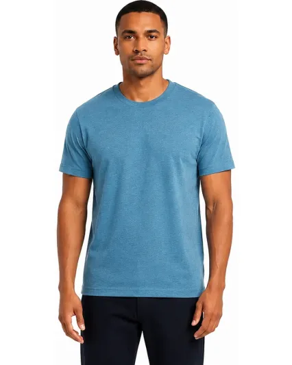 Smart Blanks 403 ADULT PREMIUM CVC TEE in Lagoon htr