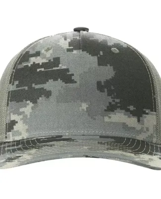 Richardson Hats 112PFP Printed Five-Panel Trucker  in Digital camo/ light green