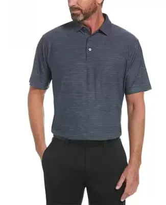 Delta Apparel PEM101   SPACE DYE POLO in Tradewinds 031