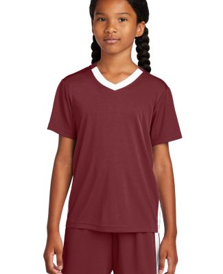 Sport Tek YST101 Sport-Tek<sup></sup> Youth Compet in Mar/white