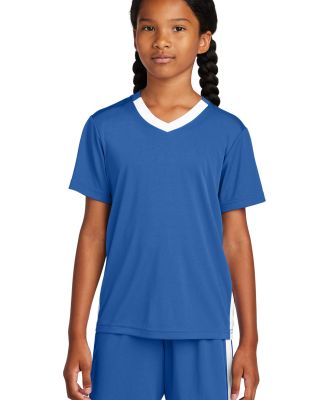 Sport Tek YST101 Sport-Tek<sup></sup> Youth Compet in Royal/wht