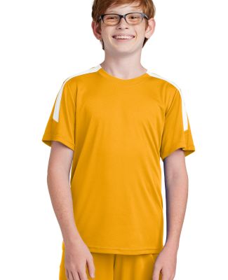 Sport Tek YST100 Sport-Tek<sup></sup> Youth Compet in Gold/white