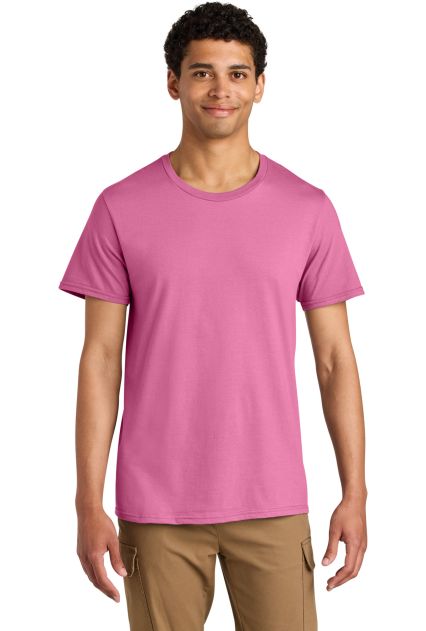 Jerzees 570MR Premium Cotton T-Shirt in Bubblegum