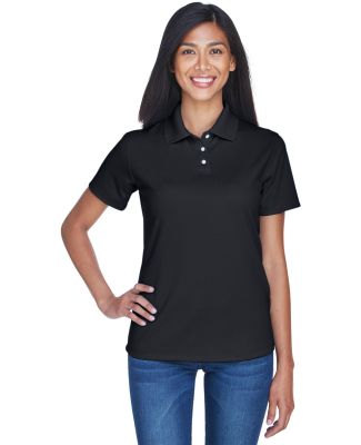 8445L UltraClub Ladies' Cool & Dry Stain-Release P in Black