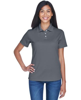 8445L UltraClub Ladies' Cool & Dry Stain-Release P in Charcoal